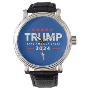 Donald Trump 2024 Ta Amerika tillbaka valet Armbandsur