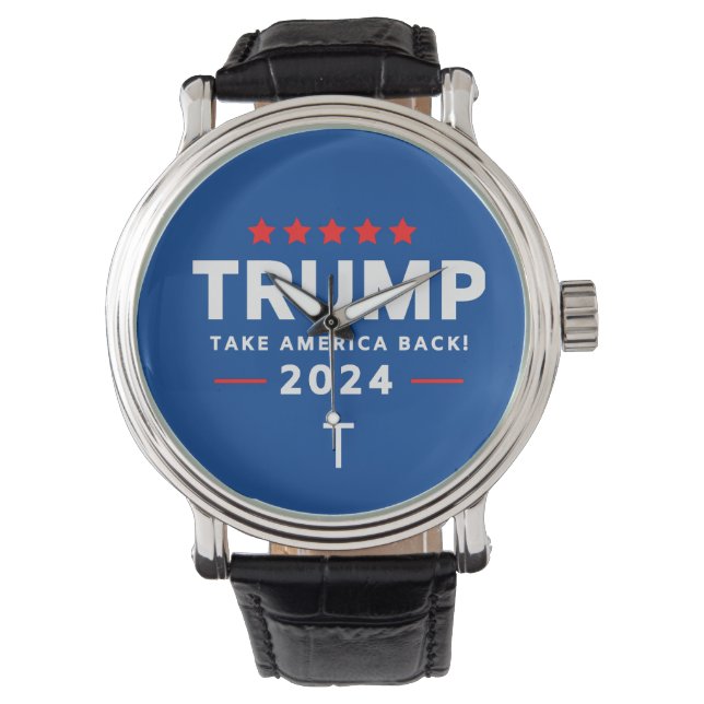 Donald Trump 2024 Ta Amerika tillbaka valet Armbandsur (Framsida)