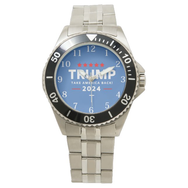 Donald Trump 2024 Ta Amerika tillbaka valet Armbandsur (Framsida)