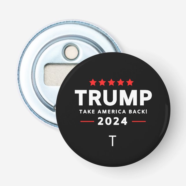Donald Trump 2024 Ta Amerika tillbaka valet Flasköppnare (Framsidan)