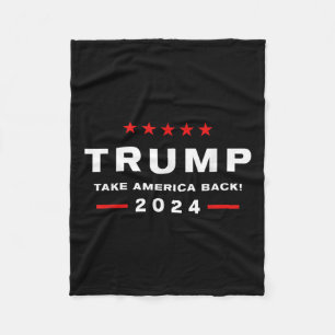 Donald Trump 2024 Ta Amerika tillbaka valet - Fleecefilt