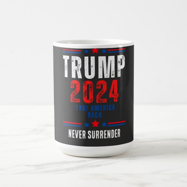 Donald Trump 2024 Ta Amerika tillbaka valet Kaffemugg (Center)