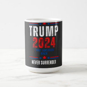 Donald Trump 2024 Ta Amerika tillbaka valet Kaffemugg