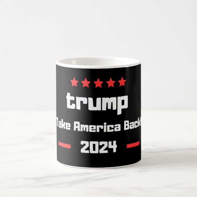 Donald Trump 2024 Ta Amerika tillbaka valet Kaffemugg (Center)