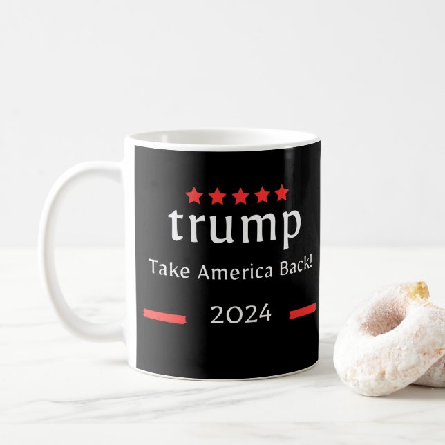 Donald Trump 2024 Ta Amerika tillbaka valet Kaffemugg (Med munk)