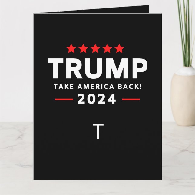 Donald Trump 2024 Ta Amerika tillbaka valet Kort (Framsida)