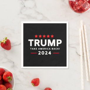 Donald Trump 2024 Ta Amerika tillbaka valet Pappersservett