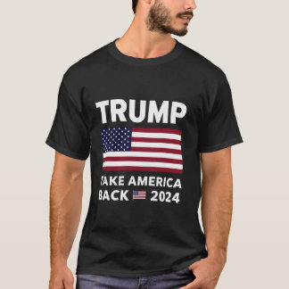 Donald Trump 2024 Ta Amerika tillbaka valrepub T Shirt