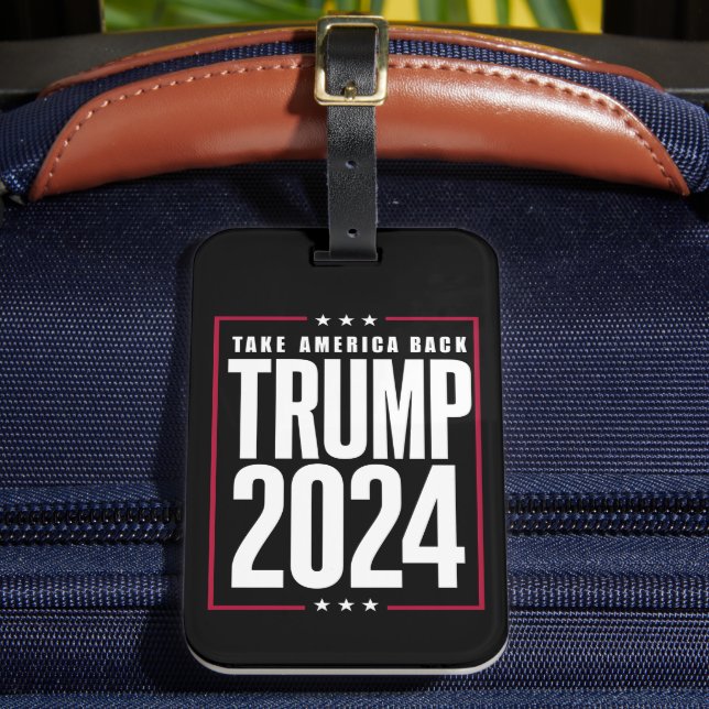 Donald Trump 2024 Ta tillbaka Amerika-valet Bagagebricka (Framsida Insitu 2)