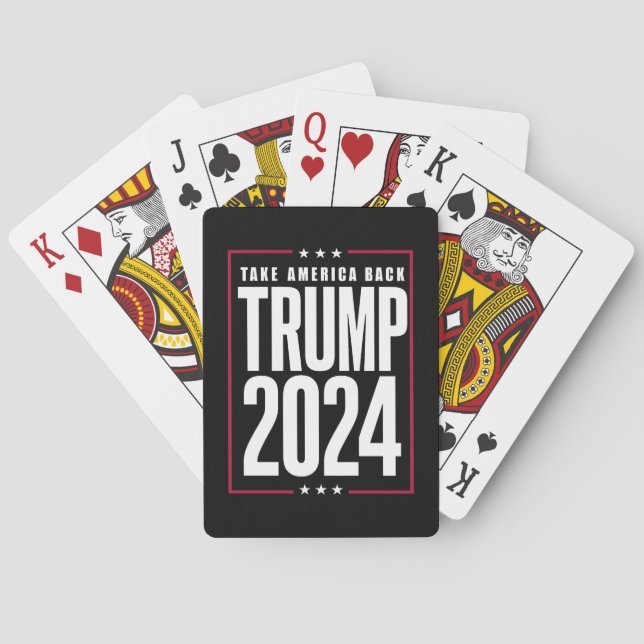 Donald Trump 2024 Ta tillbaka Amerika-valet Casinokort (Baksidan)