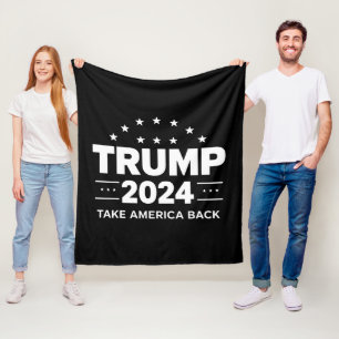 Donald Trump 2024 Ta tillbaka Amerika-valet Fleecefilt