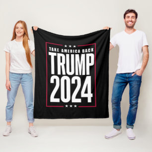 Donald Trump 2024 Ta tillbaka Amerika-valet Fleecefilt
