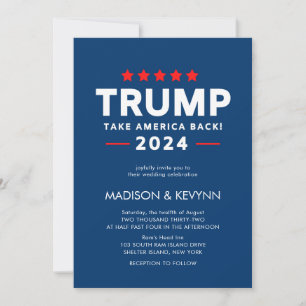 Donald Trump 2024 Ta tillbaka Amerika-valet Inbjudningar