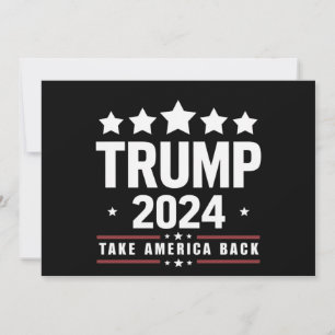 Donald Trump 2024 Ta tillbaka Amerika-valet Inbjudningar