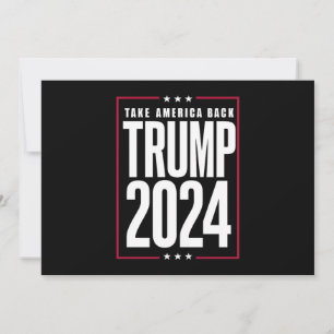 Donald Trump 2024 Ta tillbaka Amerika-valet Inbjudningar