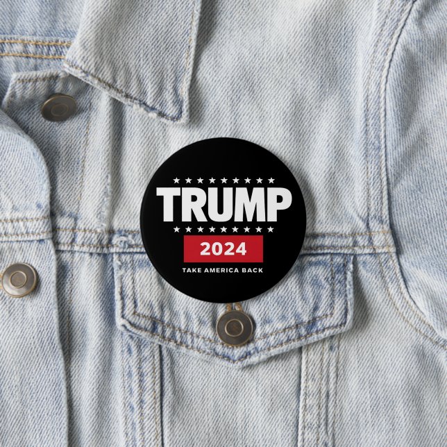 Donald Trump 2024 Ta tillbaka Amerika-valet  Knapp (In Situ)