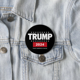 Donald Trump 2024 Ta tillbaka Amerika-valet Knapp