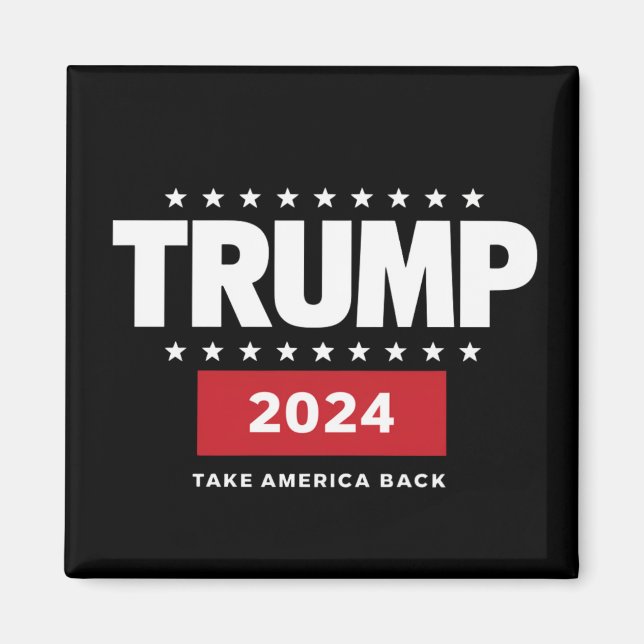 Donald Trump 2024 Ta tillbaka Amerika-valet  Magnet (Framsidan)