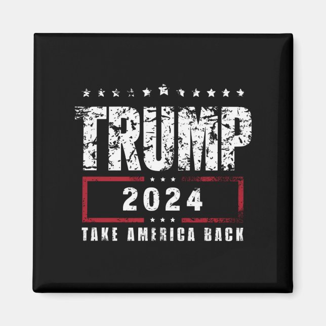 Donald Trump 2024 Ta tillbaka Amerika-valet  Magnet (Framsidan)