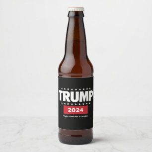 Donald Trump 2024 Ta tillbaka Amerika-valet Ölflaska Etikett