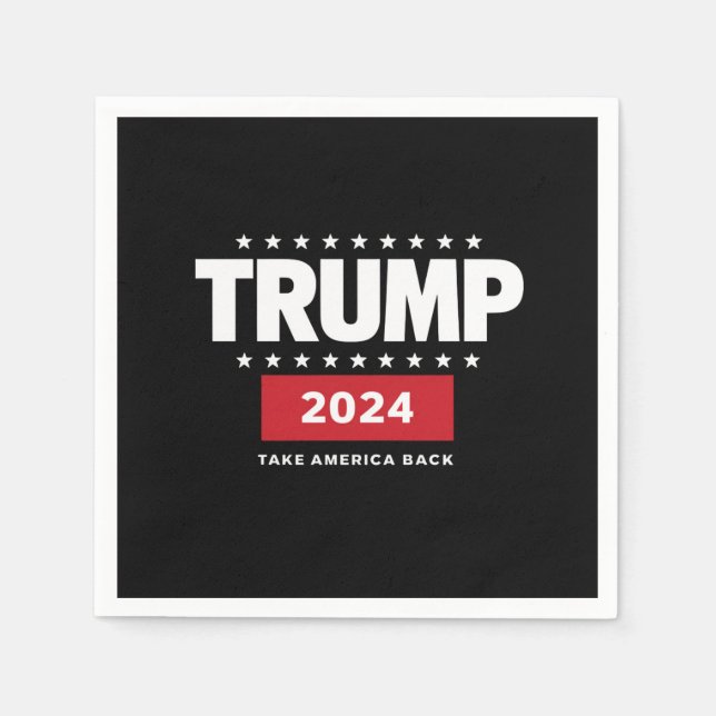 Donald Trump 2024 Ta tillbaka Amerika-valet  Pappersservett (Framsidan)