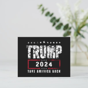 Donald Trump 2024 Ta tillbaka Amerika-valet Vykort
