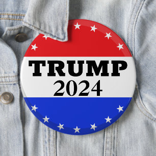 Donald Trump 2024 - Trump för president Knapp