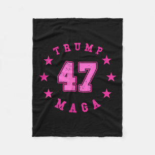 Donald Trump 2024 Val 45 47 Ordförande Fleecefilt