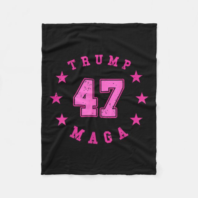 Donald Trump 2024 Val 45 47 Ordförande Fleecefilt (Framsidan)