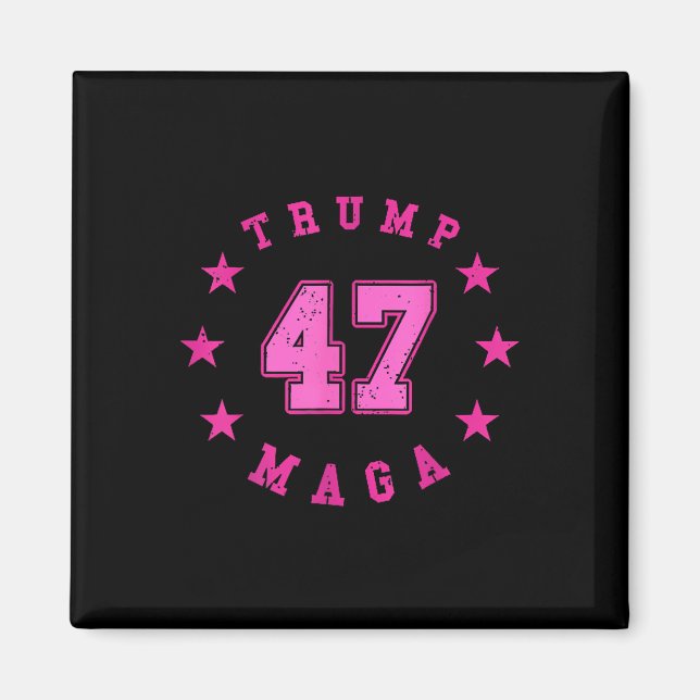 Donald Trump 2024 Val 45 47 Ordförande Magnet (Framsidan)