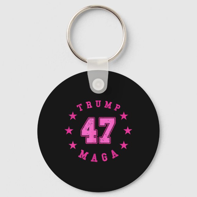 Donald Trump 2024 Val 45 47 Ordförande Nyckelring (Framsida)