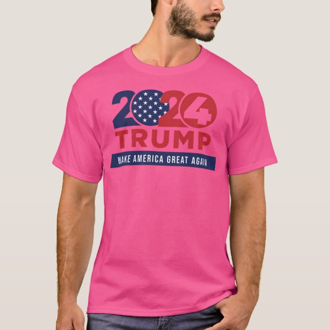 Donald Trump 2024 Val Kampanj Gör Amerika G T Shirt (Framsida)