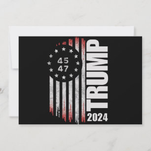 Donald Trump 2024 Valrösta 45 47 Amerikansk Inbjudningar