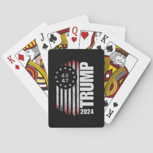 Donald Trump 2024 Valröstning 45 47 Amerikansk Casinokort