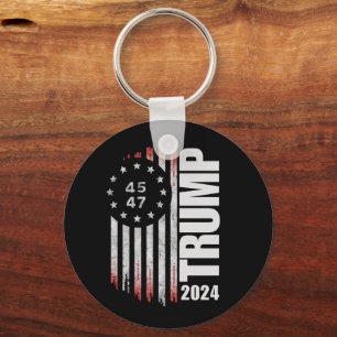 Donald Trump 2024 Valröstning 45 47 Amerikansk Nyckelring