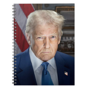 Donald Trump 2025 Amerikansk president Porträtt Anteckningsbok