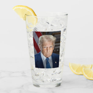 Donald Trump 2025 Amerikansk president Porträtt Glaskopp