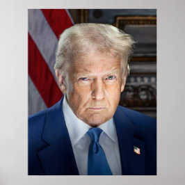 Donald Trump 2025 Amerikansk president Porträtt Poster