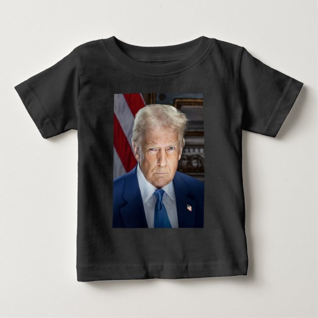 Donald Trump 2025 Amerikansk president Porträtt T Shirt (Framsida)