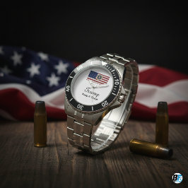 Donald Trump 2025 Behålla A Underbar Flagga Armbandsur