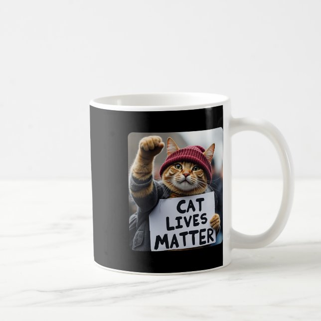 Donald Trump 2025 Cats Live Problem Kaffemugg (Höger)
