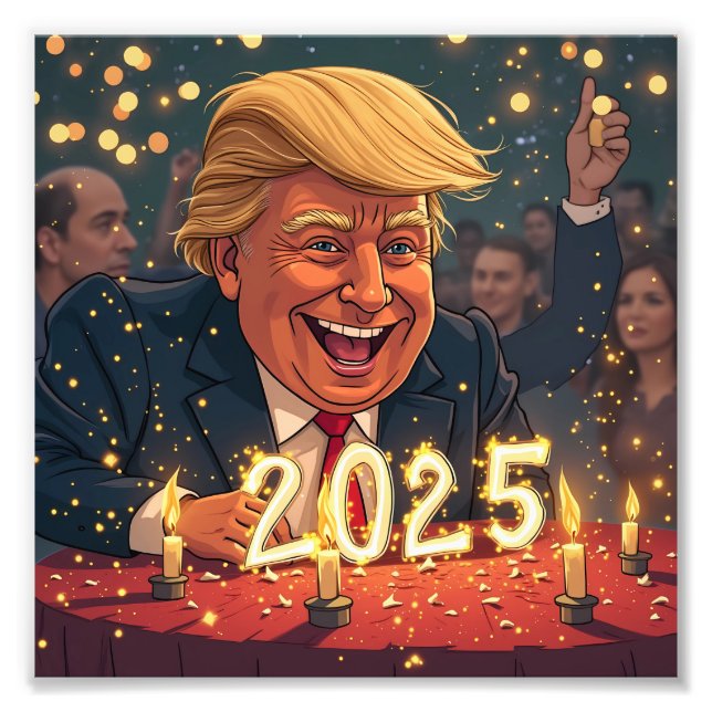 Donald Trump 2025 Fototryck (Framsidan)