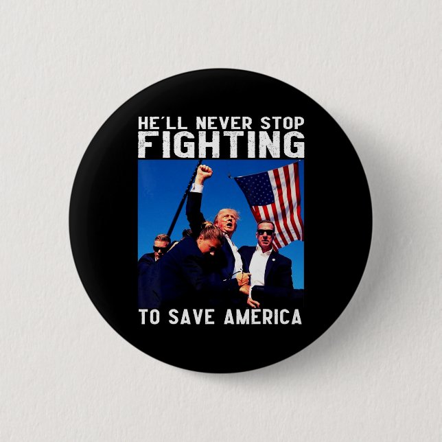 Donald Trump 2025 Han slutar aldrig slåss mot Sav Knapp (Framsida)