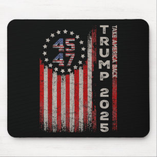 Donald Trump 2025 Ta America Byck American Flagga Musmatta