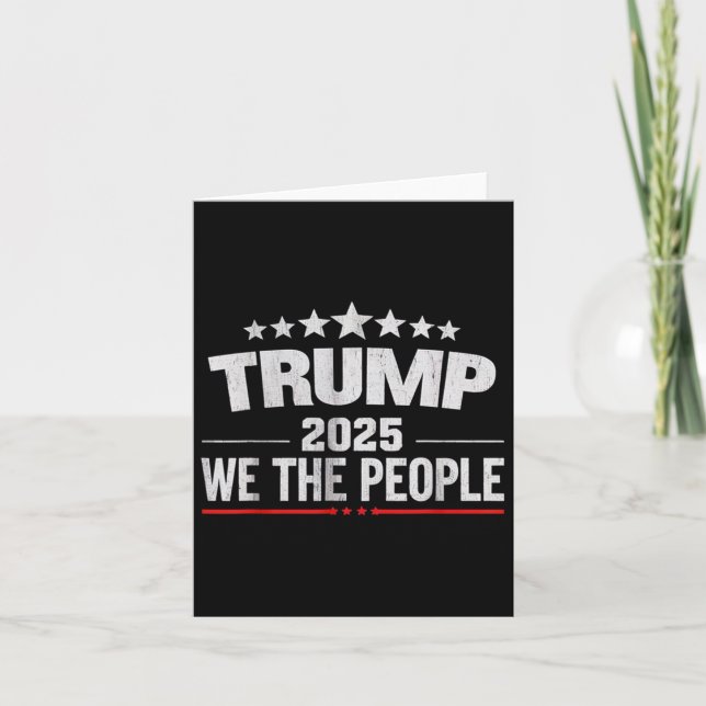 Donald Trump 2025 Vi folk 4:e juli Electi Kort (Framsida)