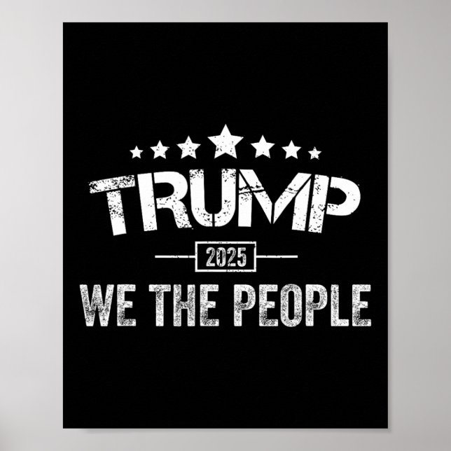 Donald Trump 2025 Vi folk 4:e juli Electi Poster (Framsidan)