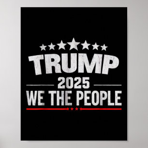 Donald Trump 2025 Vi folk 4:e juli Electi Poster