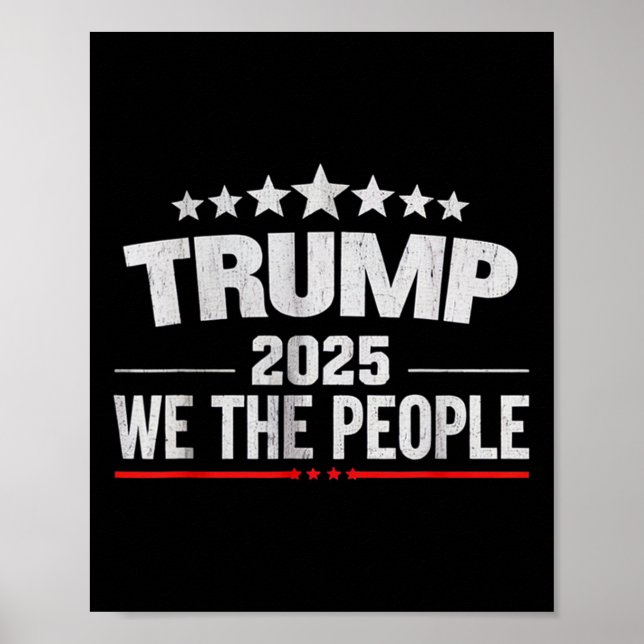 Donald Trump 2025 Vi folk 4:e juli Electi Poster (Framsidan)