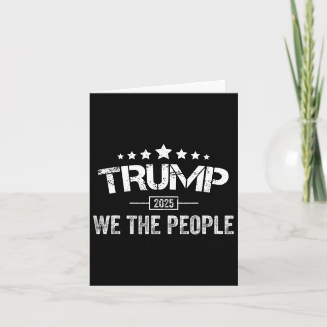Donald Trump 2025 Vi Folket 4:e Juli Val Kort (Framsida)
