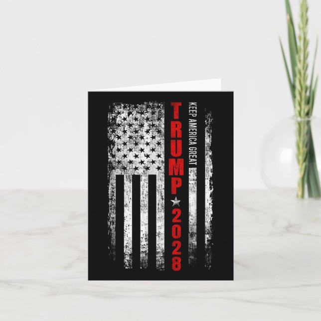 Donald Trump 2028 Behålla Amerika Underbara val US Kort (Framsida)